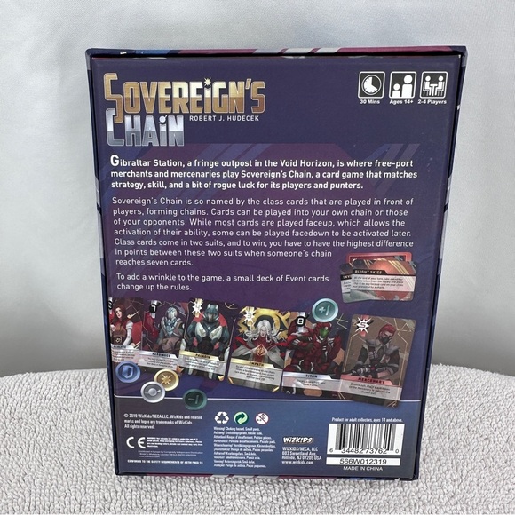 WizKids Sovereigns Chain Card Game Ages 14+ New Open Box - Picture 2 of 4